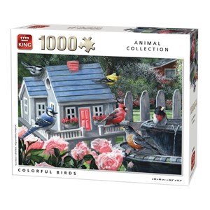 King International (05390) - "Colorful Birds" - 1000 Teile Puzzle