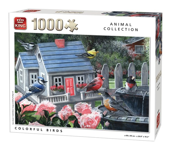 King International (05390) - "Colorful Birds" - 1000 Teile Puzzle