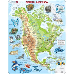 Larsen (A32-GB) - "North America" - 66 Teile Puzzle