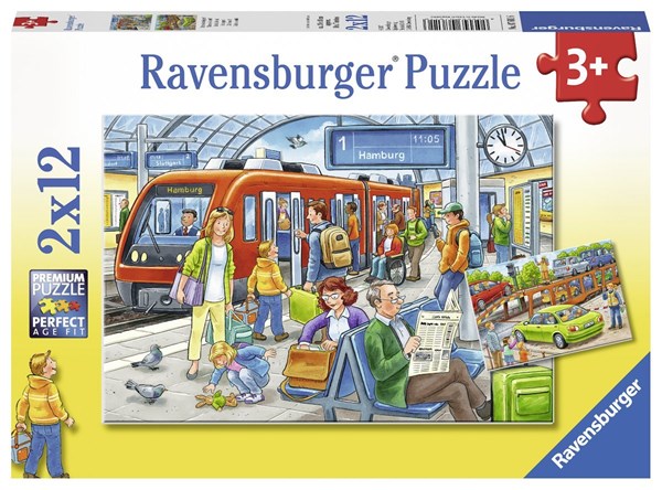 Ravensburger (07611) - "Bitte einsteigen!" - 12 Teile Puzzle