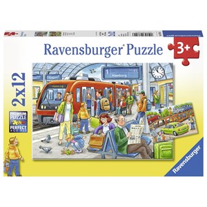 Ravensburger (07611) - "Bitte einsteigen!" - 12 Teile Puzzle
