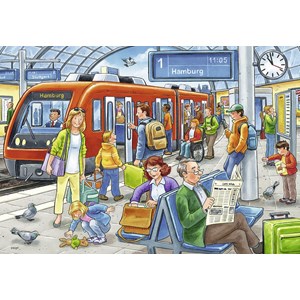 Ravensburger (07611) - "Bitte einsteigen!" - 12 Teile Puzzle