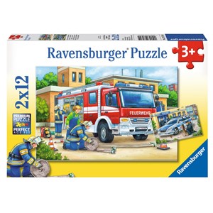 Ravensburger (07574) - "Polizei und Feuerwehr" - 12 Teile Puzzle