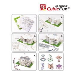 Cubic Fun (C060H) - "Washington, Weisses Haus" - 65 Teile Puzzle