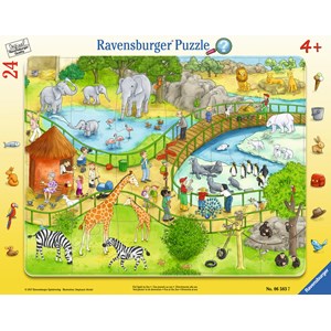Ravensburger (06583) - "Viel Spaß im Zoo" - 24 Teile Puzzle