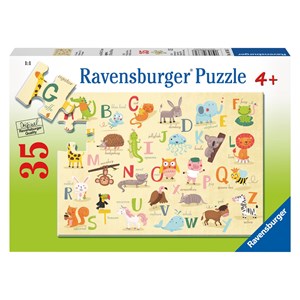 Ravensburger (08761) - "A-Z Animals (auf Englisch)" - 35 Teile Puzzle