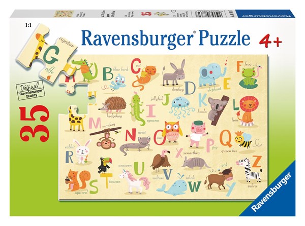 Ravensburger (08761) - "A-Z Animals (auf Englisch)" - 35 Teile Puzzle