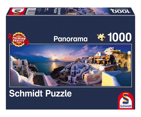 Schmidt Spiele (58281) - "Sonnenuntergang auf Santorin" - 1000 Teile Puzzle