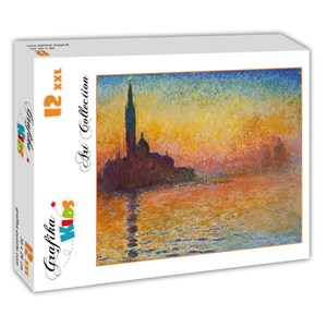 Grafika (00095) - Claude Monet: "Saint-Georges-Majeur au Crépuscule, 1908" - 12 Teile Puzzle