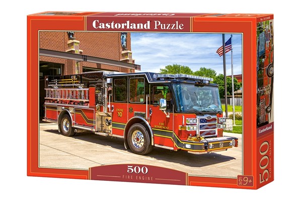 Castorland (B-52660) - "Amerikanisches Feuerwehrfahrzeug" - 500 Teile Puzzle