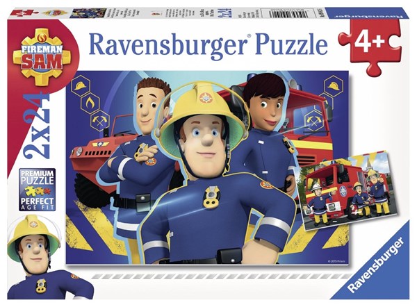 Ravensburger (09042) - "Feuerwehrmann Sam hilft in der Not" - 24 Teile Puzzle