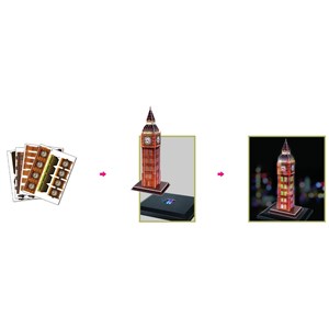 Cubic Fun (L501H) - "Big Ben, London" - 28 Teile Puzzle