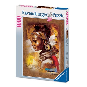Ravensburger (15352) - "Junge Afrikanerin" - 1000 Teile Puzzle