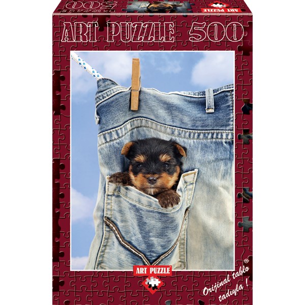 Art Puzzle (4163) - "Trocknen in der Hosentasche" - 500 Teile Puzzle