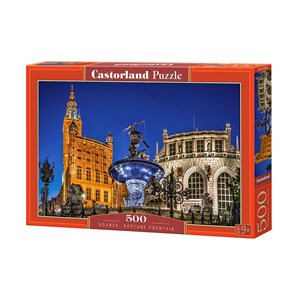 Castorland (B-52936) - "Neptunbrunnen in Danzig" - 500 Teile Puzzle