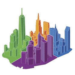 Wrebbit (Wrebbit-Set-New-York) - "Full New York Collection" - 3575 Teile Puzzle