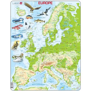 Larsen (K70-GB) - "Europe" - 87 Teile Puzzle