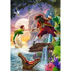 Castorland (B-52769) - "Peter Pan, Kampf mit Hook" - 500 Teile Puzzle