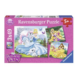 Ravensburger (09346) - "Belle, Cinderella und Rapunzel" - 49 Teile Puzzle