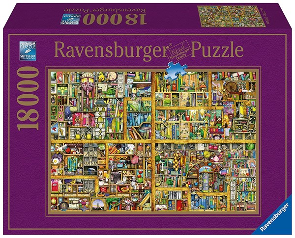Ravensburger (17825) - Colin Thompson: "Magisches Bücherregal" - 18000 Teile Puzzle