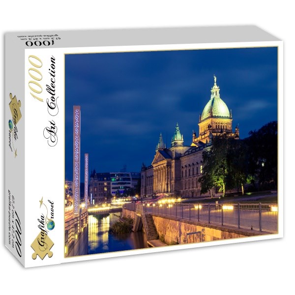 Grafika (02389) - "Bundesverwaltungsgericht, Leipzig" - 1000 Teile Puzzle