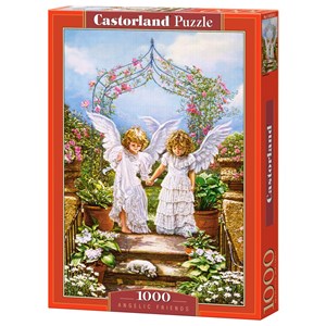 Castorland (C-103225) - "Kleine Engel unter den Kletterrosen" - 1000 Teile Puzzle
