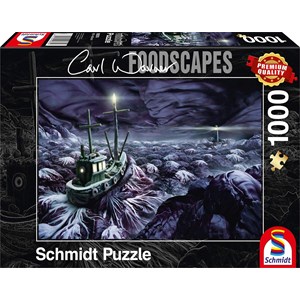Schmidt Spiele (59374) - Carl Warner: "Stürmische See" - 1000 Teile Puzzle