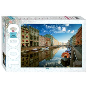 Step Puzzle (79113) - "Fluss Moika in Sankt Petersburg" - 1000 Teile Puzzle