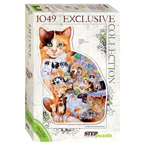 Step Puzzle (83502) - "Katzenkinder" - 1049 Teile Puzzle