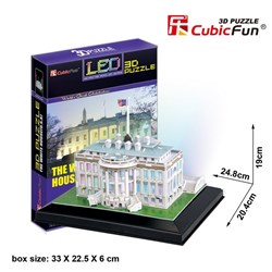 Cubic Fun (L504H) - "Weißes Haus, Washington" - 56 Teile Puzzle