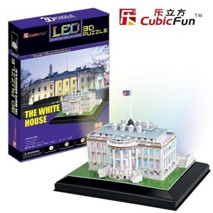 Cubic Fun (L504H) - "Weißes Haus, Washington" - 56 Teile Puzzle
