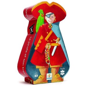 Djeco (07220) - "The Pirate and his Treasure" - 36 Teile Puzzle