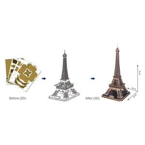 Cubic Fun (MC091H) - "Paris: Eiffelturm" - 82 Teile Puzzle
