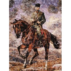 Art Puzzle (4406) - "Ghazi Mustafa Kemal auf seinem Pferd Sakarya" - 1000 Teile Puzzle