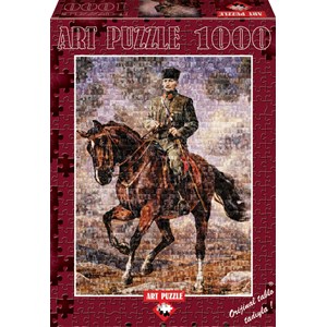 Art Puzzle (4406) - "Ghazi Mustafa Kemal auf seinem Pferd Sakarya" - 1000 Teile Puzzle