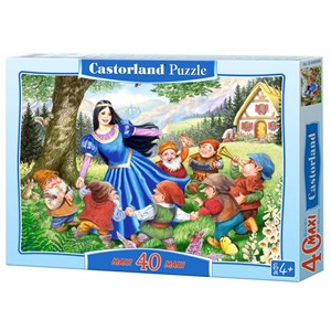 Castorland (B-040049) - "Schneewittchen und die 7 Zwerge" - 40 Teile Puzzle