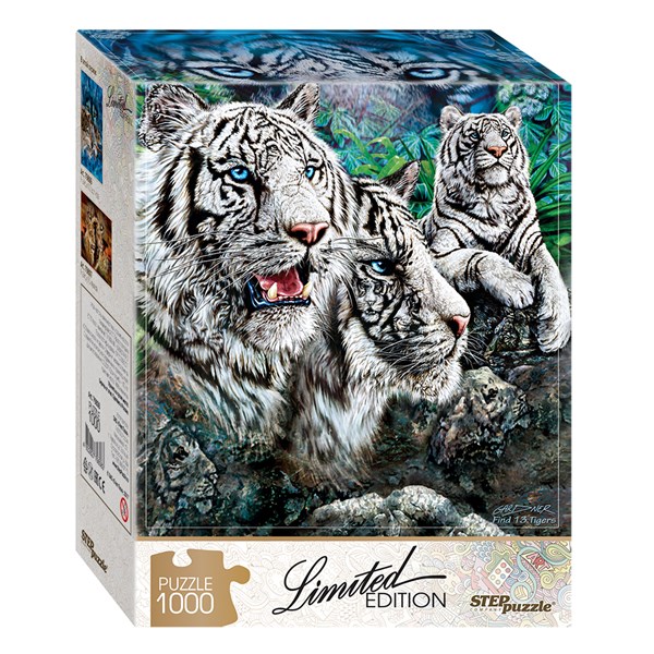 Step Puzzle (79808) - "Majestätische Tiger" - 1000 Teile Puzzle