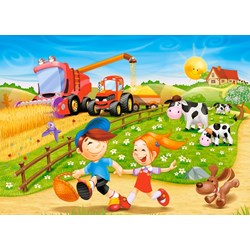 Castorland (B-06878) - "Sommer auf dem Bauernhof" - 60 Teile Puzzle