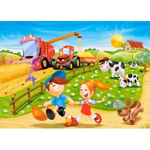 Castorland (B-06878) - "Sommer auf dem Bauernhof" - 60 Teile Puzzle