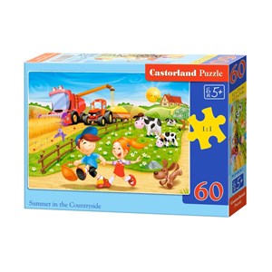 Castorland (B-06878) - "Sommer auf dem Bauernhof" - 60 Teile Puzzle