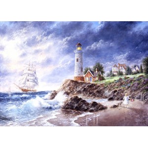 Grafika (T-00512) - Dennis Lewan: "Anchor Cove" - 1000 Teile Puzzle