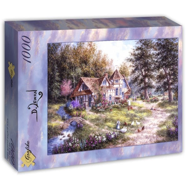 Grafika (T-00510) - Dennis Lewan: "Glacier Ridge Manor" - 1000 Teile Puzzle