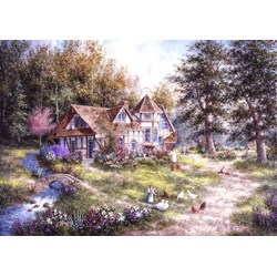 Grafika (T-00510) - Dennis Lewan: "Glacier Ridge Manor" - 1000 Teile Puzzle