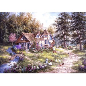 Grafika (T-00510) - Dennis Lewan: "Glacier Ridge Manor" - 1000 Teile Puzzle