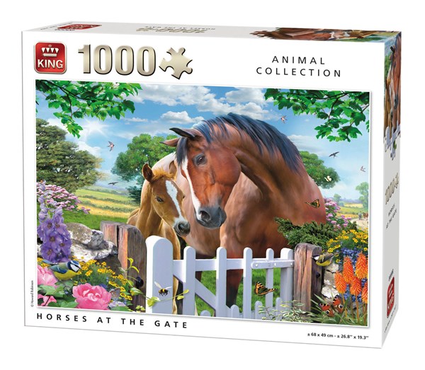 King International (05388) - "Horses at the Gate" - 1000 Teile Puzzle