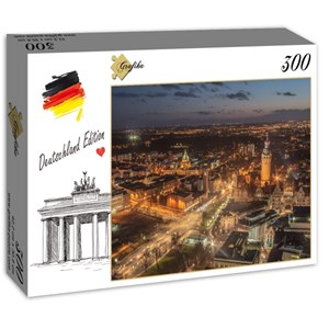 Grafika (02564) - "Deutschland Edition, Skyline, Leipzig, Germany" - 300 Teile Puzzle