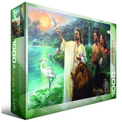 Eurographics (8000-0356) - Nathan Greene: "Schöpfung in Eden" - 1000 Teile Puzzle