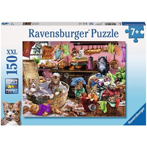 Ravensburger (10031) - "Katzen in der Küche" - 150 Teile Puzzle
