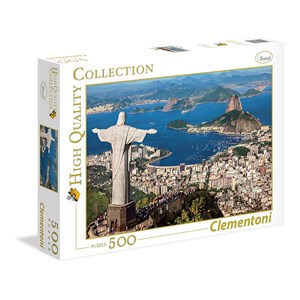 Clementoni (35032) - "Blick auf Rio De Janeiro" - 500 Teile Puzzle