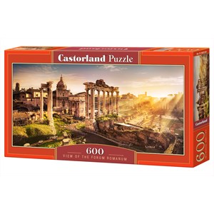Castorland (B-060269) - "Blick auf das Forum Romanum" - 600 Teile Puzzle